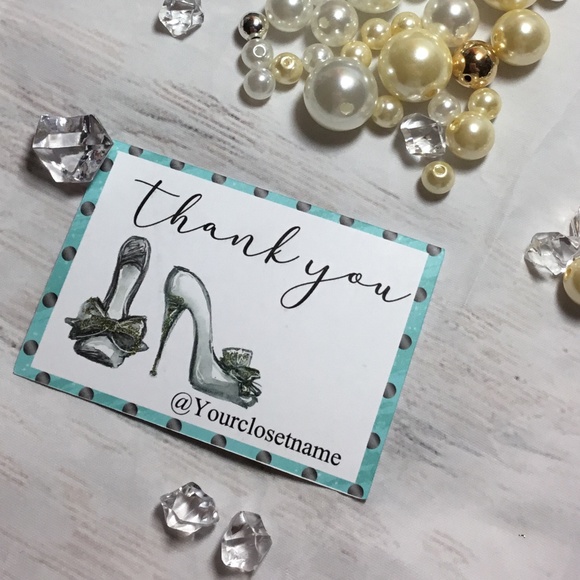 Poshmark Thank you customer Closet Cards - Picture 3 of 12